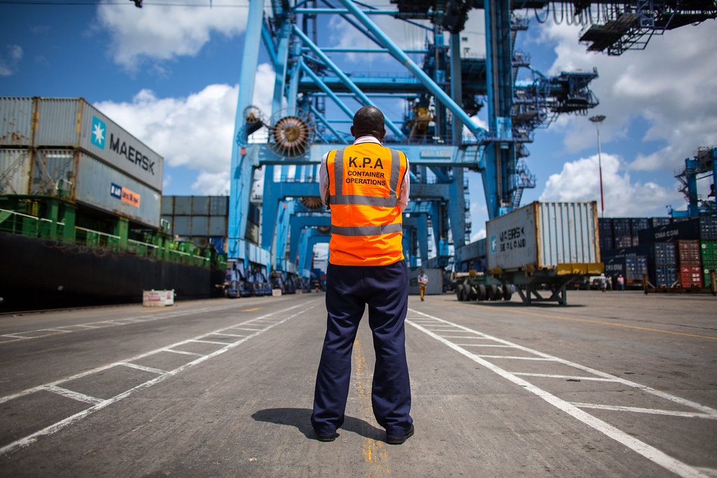 Mombasa port logistics operations, East Africa